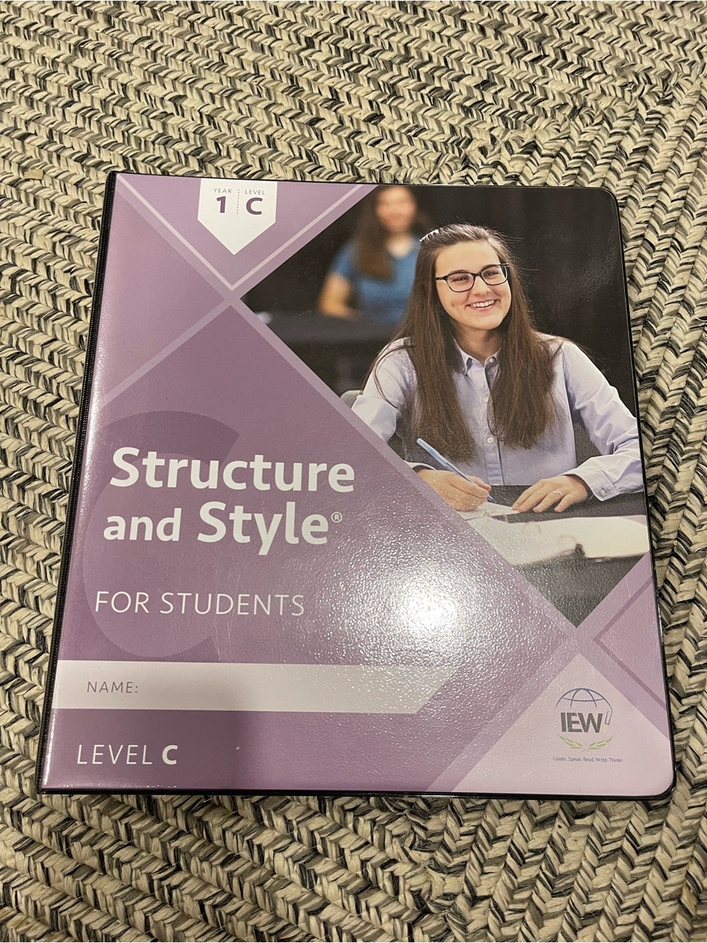 Structure and Style for Students Binder IEW like new unused level c year 1
